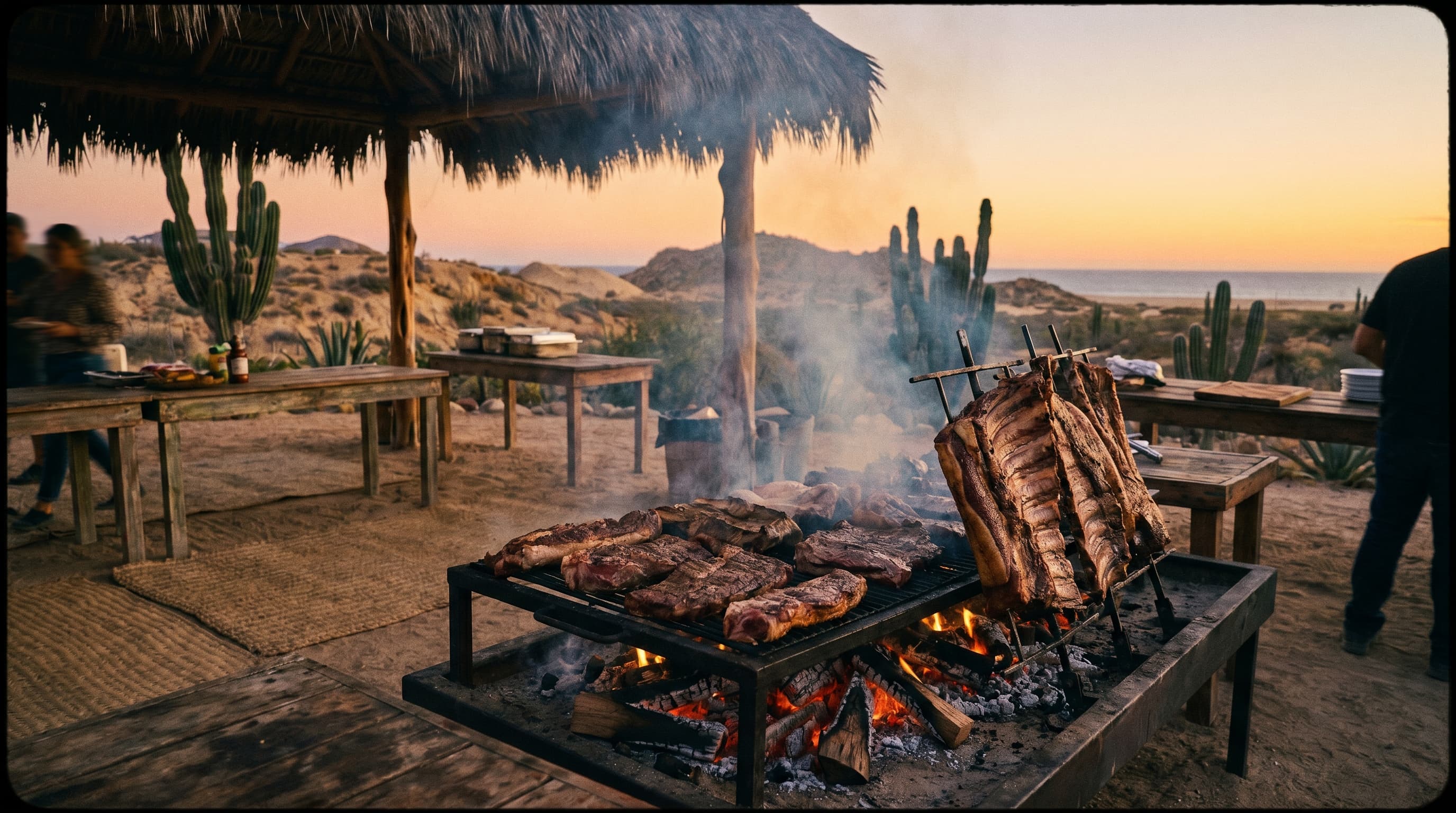 The parrilla at dusk